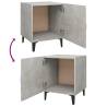 Stylish Concrete Grey Bedside Cabinets - 2 pcs | Hipo Market