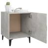 Stylish Concrete Grey Bedside Cabinets - 2 pcs | Hipo Market