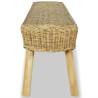 Hall Bench 110x35x45 cm Natural Rattan - Rustic Charm