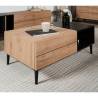 Finori Nola 55A Coffee Table - Artisan Oak & Black