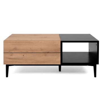 Finori Nola 55A Coffee Table - Artisan Oak & Black