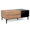 Finori Nola 55A Coffee Table - Artisan Oak & Black