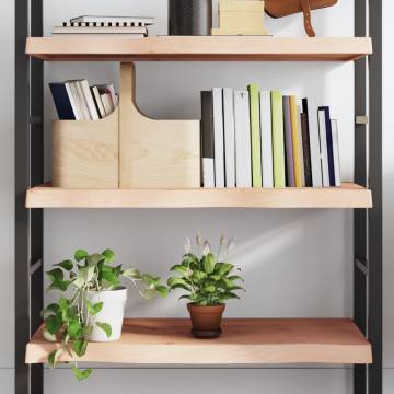 Rustic Wall Shelf - Untreated Solid Oak - 80x60 cm | HipoMarket