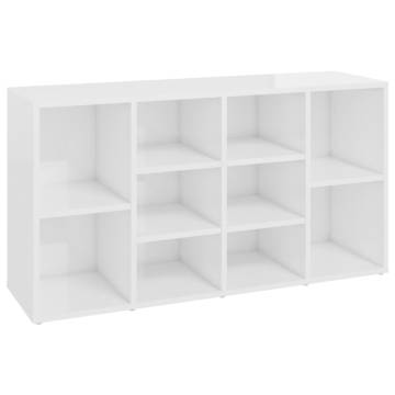 Shoe Bench High Gloss White | Stylish & Functional Storage