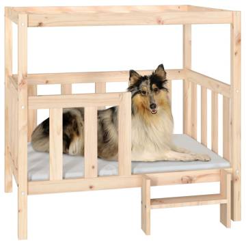 Comfortable Solid Pine Dog Bed - 105.5x83.5x100 cm