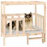 Comfortable Solid Pine Dog Bed - 105.5x83.5x100 cm