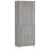 Elegant Highboard Grey Sonoma - Stylish Storage Solution