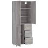 Elegant Highboard Grey Sonoma - Stylish Storage Solution