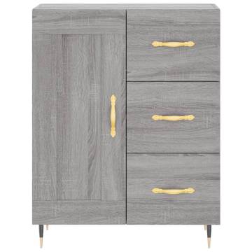 Elegant Highboard Grey Sonoma - Stylish Storage Solution