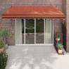 Retractable Awning Orange & Brown | 3.5x2.5 m | Hipomarket