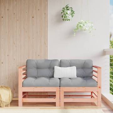 Corner Sofas with Cushions - Solid Wood Douglas - Hipomarket