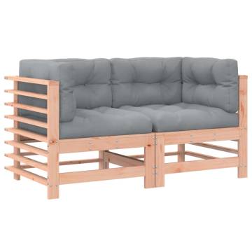 Corner Sofas with Cushions - Solid Wood Douglas - Hipomarket