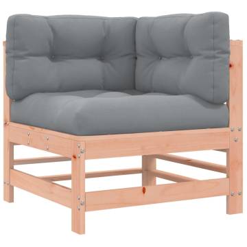 Corner Sofas with Cushions - Solid Wood Douglas - Hipomarket