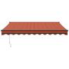 Retractable Awning Orange & Brown | 3.5x2.5 m | Hipomarket