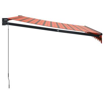 Retractable Awning Orange & Brown | 3.5x2.5 m | Hipomarket