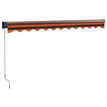 Retractable Awning Orange & Brown | 3.5x2.5 m | Hipomarket