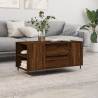 Elegant Brown Oak Coffee Table - 102x44.5x50 cm | Hipo Market