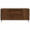 Elegant Brown Oak Coffee Table - 102x44.5x50 cm | Hipo Market