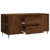 Elegant Brown Oak Coffee Table - 102x44.5x50 cm | Hipo Market