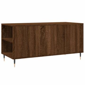 Elegant Brown Oak Coffee Table - 102x44.5x50 cm | Hipo Market