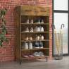 Shoe Cabinet Smoked Oak 60x35x105 cm Engineered Wood Colour smoked oak Quantity in Package 1 Number of Number of shelves 