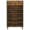 Shoe Cabinet Smoked Oak 60x35x105 cm - Elegant Storage Solution