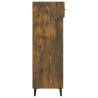 Shoe Cabinet Smoked Oak 60x35x105 cm - Elegant Storage Solution