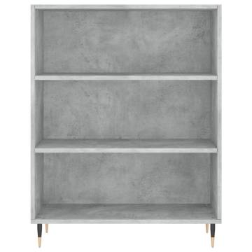 Stylish Highboard Concrete Grey - Engineered Wood | HipoMarket