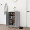 Shoe Cabinet Grey Sonoma 60x35x92 cm Engineered Wood Colour grey sonoma Quantity in Package 1 Number of Number of shelves 