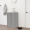 Shoe Cabinet Grey Sonoma - Elegant Storage Solution - 60x35x92 cm