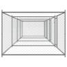 Dog Cage with Doors - Grey Galvanised Steel 8x2x1.5 m