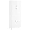 Stylish Highboard High Gloss White 69.5x34x180 cm | HipoMarket