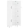 Stylish Highboard High Gloss White 69.5x34x180 cm | HipoMarket