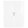 Stylish Highboard High Gloss White 69.5x34x180 cm | HipoMarket