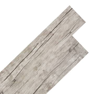 Self-Adhesive PVC Flooring Planks - Oak Washed, 5.21 m²