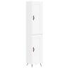 Elegant Highboard in White - 34.5x34x180 cm | Hipomarket