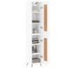 Elegant Highboard in White - 34.5x34x180 cm | Hipomarket