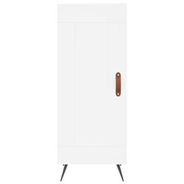 Elegant Highboard in White - 34.5x34x180 cm | Hipomarket