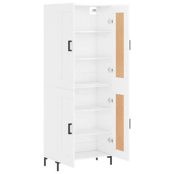 Stylish Highboard High Gloss White - Ample Storage Space