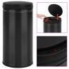 Automatic Sensor Dustbin 70L - Carbon Steel Black | HipoMarket