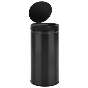 Automatic Sensor Dustbin 70L - Carbon Steel Black | HipoMarket