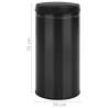 Automatic Sensor Dustbin 70L - Carbon Steel Black | HipoMarket