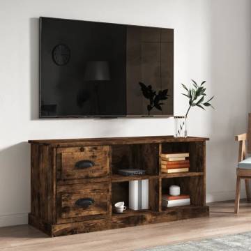 Stylish Smoked Oak TV Cabinet - 102x35.5x47.5 cm | HipoMarket