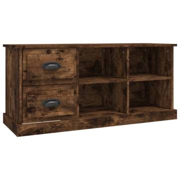 Stylish Smoked Oak TV Cabinet - 102x35.5x47.5 cm | HipoMarket