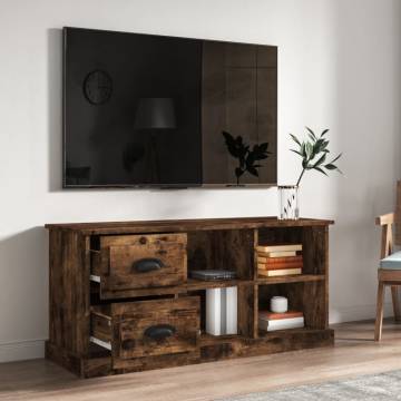 Stylish Smoked Oak TV Cabinet - 102x35.5x47.5 cm | HipoMarket