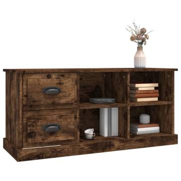 Stylish Smoked Oak TV Cabinet - 102x35.5x47.5 cm | HipoMarket