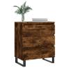 Trendy Smoked Oak Sideboard - 60x35x70 cm Engineered Wood