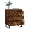 Trendy Smoked Oak Sideboard - 60x35x70 cm Engineered Wood