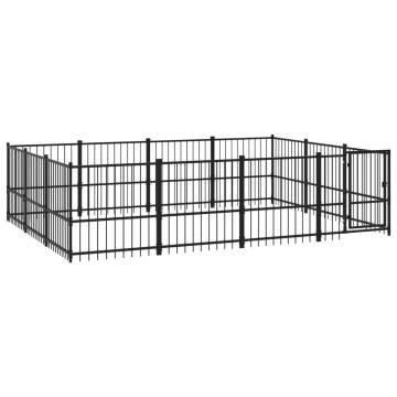 Outdoor Dog Kennel 11.58 m² - Safe & Durable for Your Pets