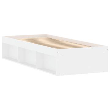 Modern White Bed Frame 75x190 cm Small Single | HipoMarket